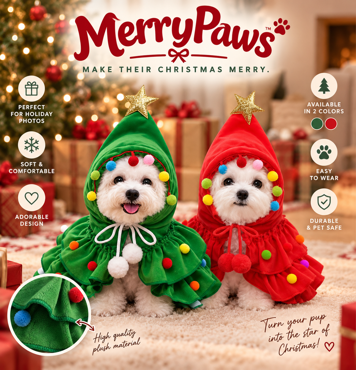 The MerryPaws™ Christmas Tree Costume