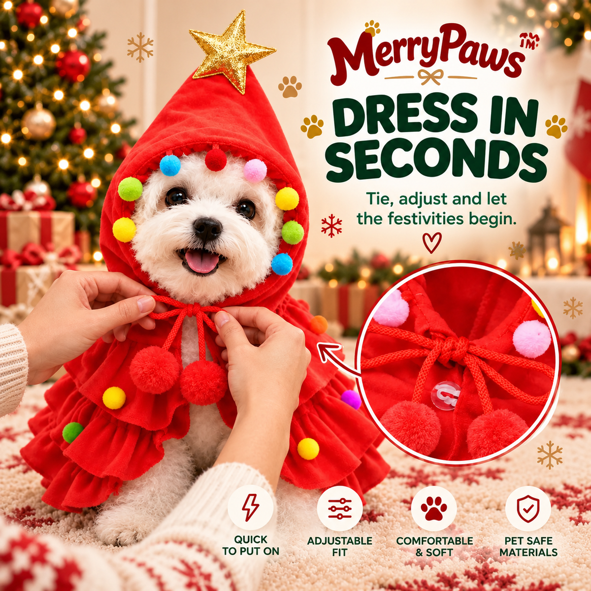 The MerryPaws™ Christmas Tree Costume